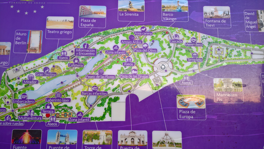 Plano del Parque Europa
